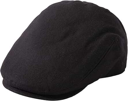 TOP-EX Mens Tweed Newsboy Flat Cap Ivy Cap Gatsby Driver